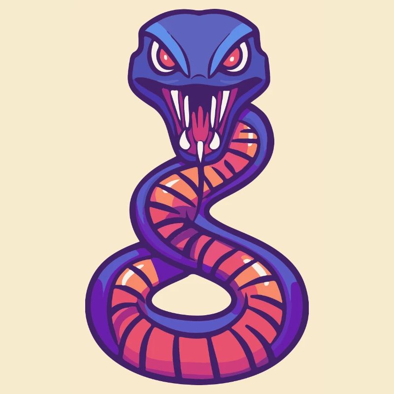 Snake Cobra Halloween Comic Funny