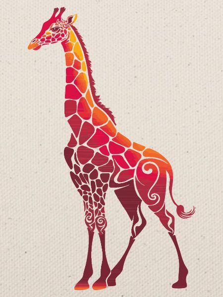 Giraffen-Kunst