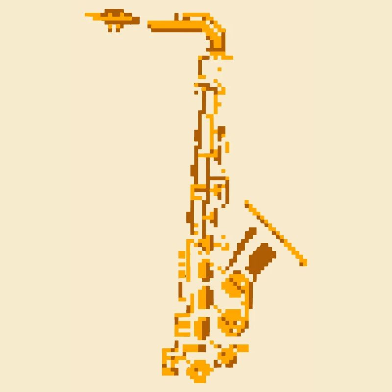 Saxophon Pixel Art