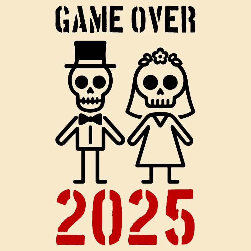 Game Over 2025 Hochzeit Ehepaar