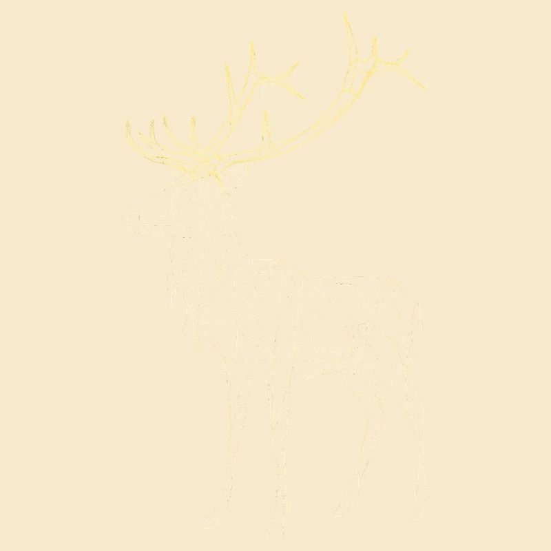 Polygon Deer - Geometric Winter