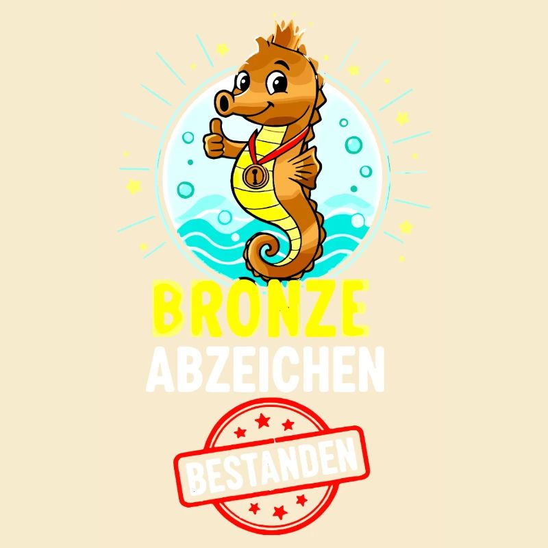 Bronze Seepferdchen Abzeichen 