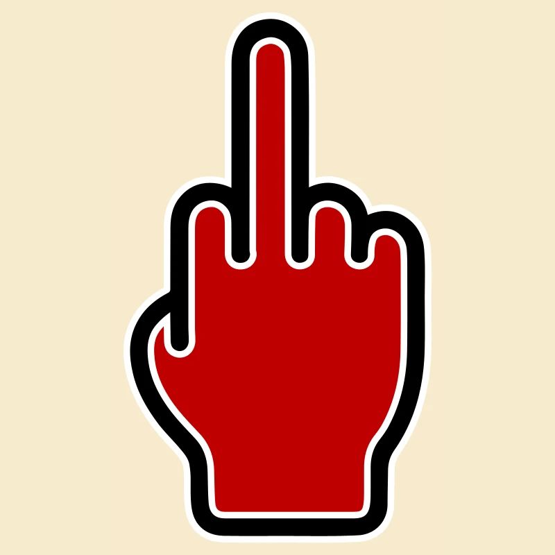 Mittelfinger Symbol