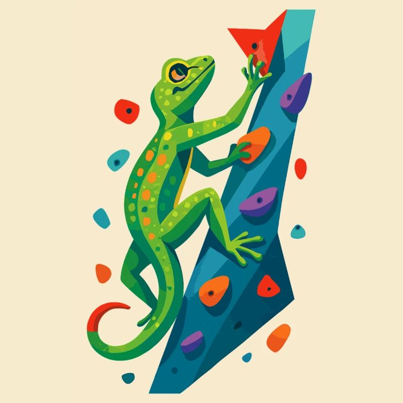 Bouldering Gecko Climbing Animal Climbing Lizard Gift
