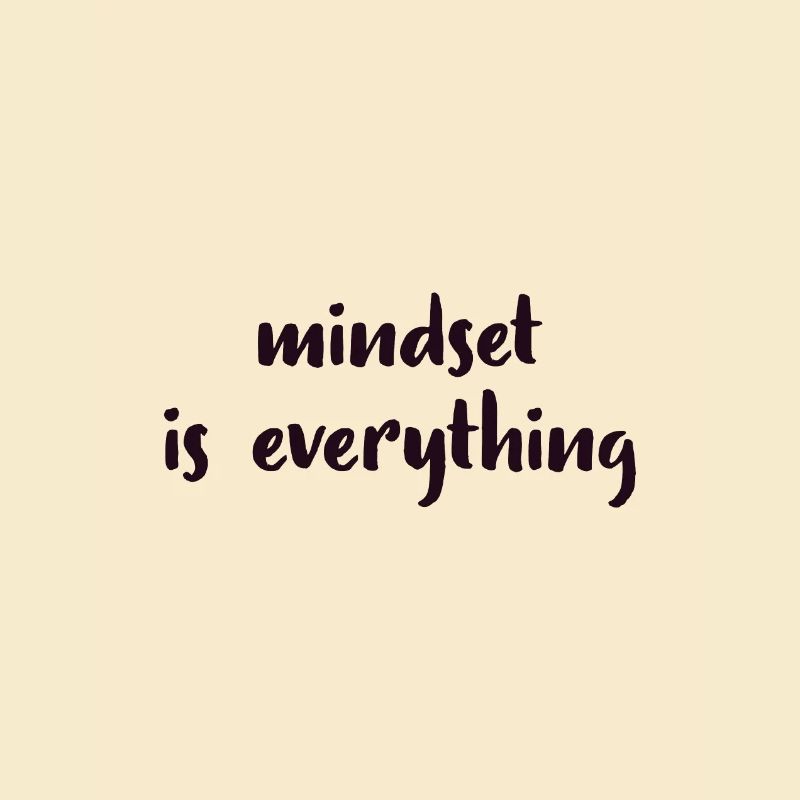 Mindset ist Alles Geist Motto Einstellung