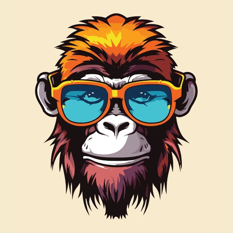 Affe Hipster Cool Party