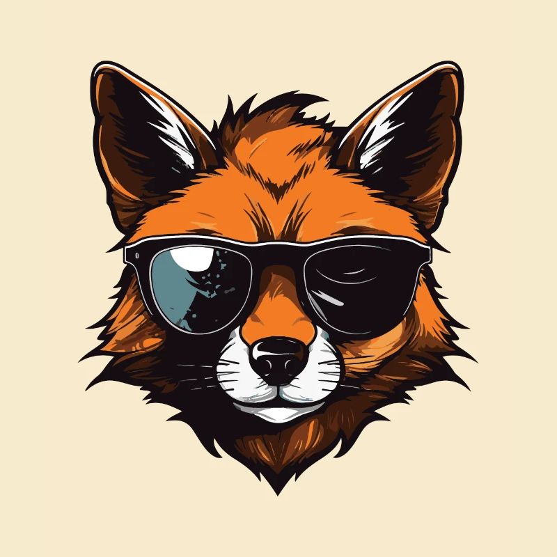 Fox Hipster Cool Party