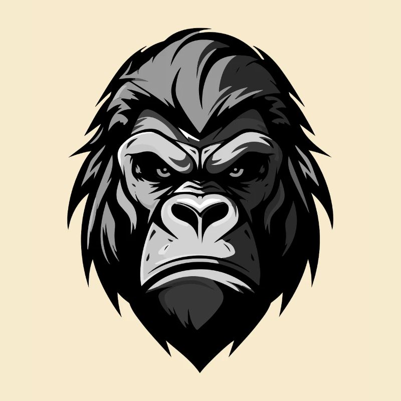 Gorilla Kopf