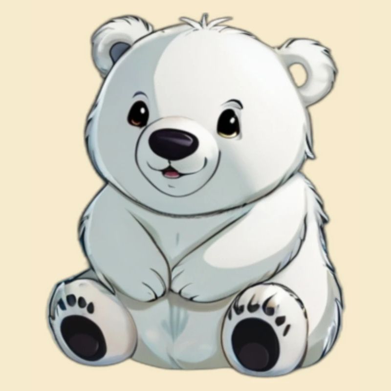 Comic Polar Bear