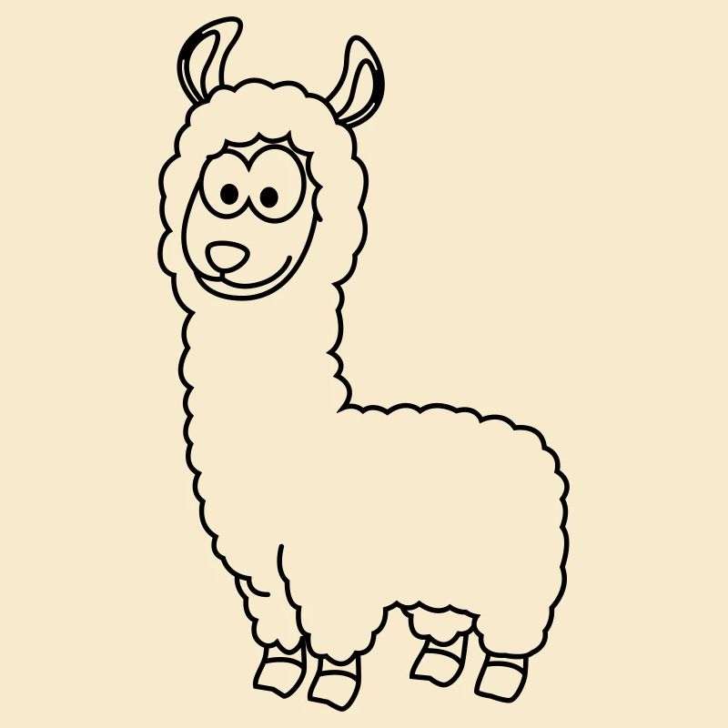 Alpaga Comic Animal