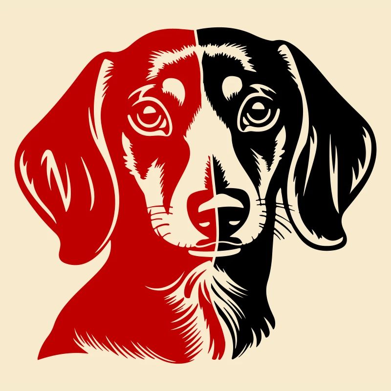 Dachshund Hund Kopf Dackel