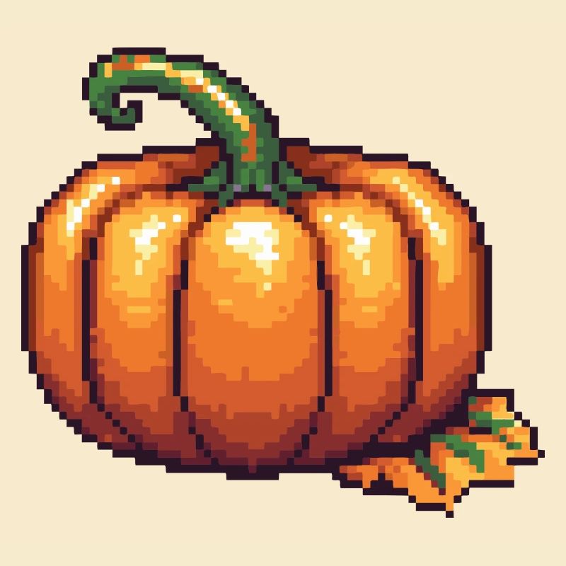 Pumpkin Pixel Icon