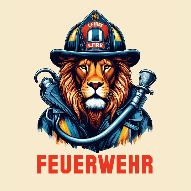 Feuerwehr Löwe Geschenk