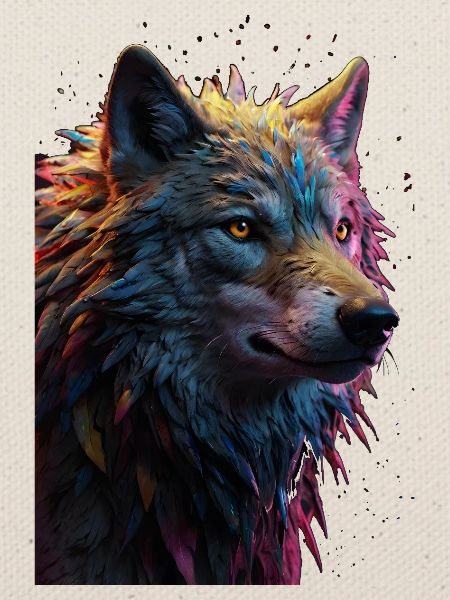 Wolf Wolfskopf Raubtier Geschenk