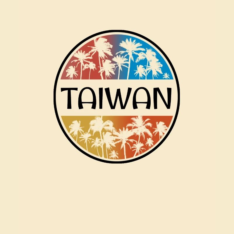 Taiwan Palm Tree Souvenir de vacances élégant