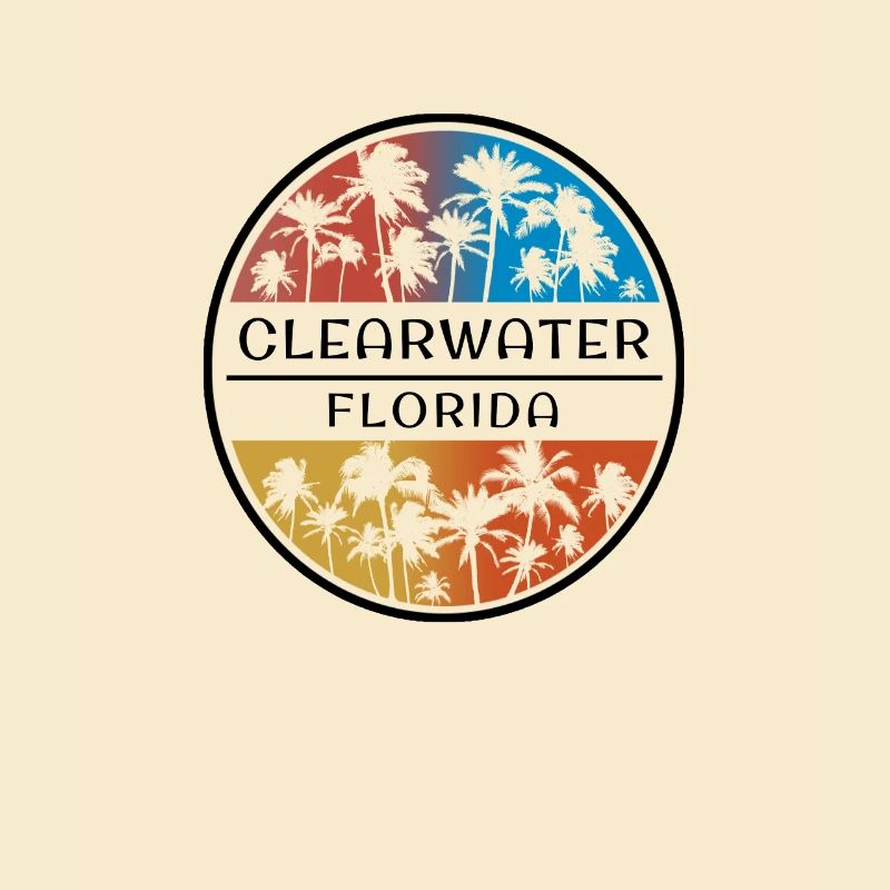 Clearwater Florida Palm Tree Stylish Vacation