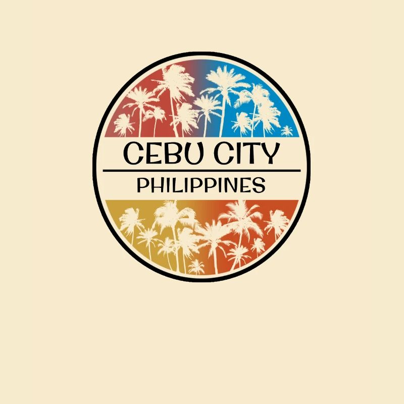 Cebu City Philippines Palm Tree Stylish Vacation