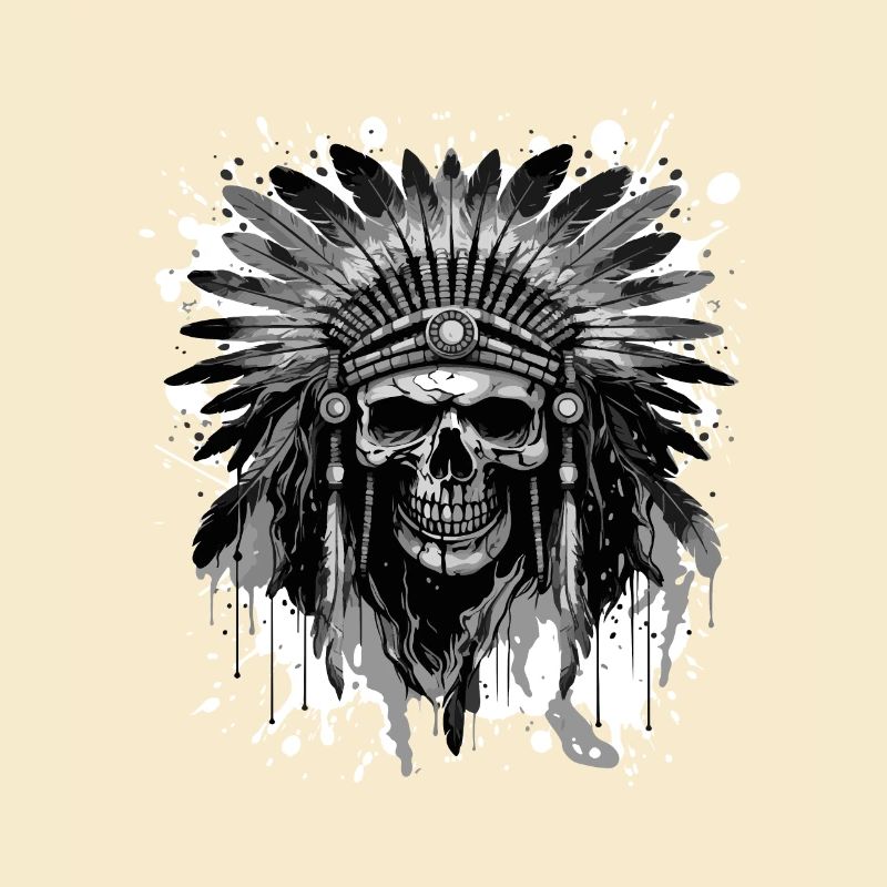 Apache Skull Native American