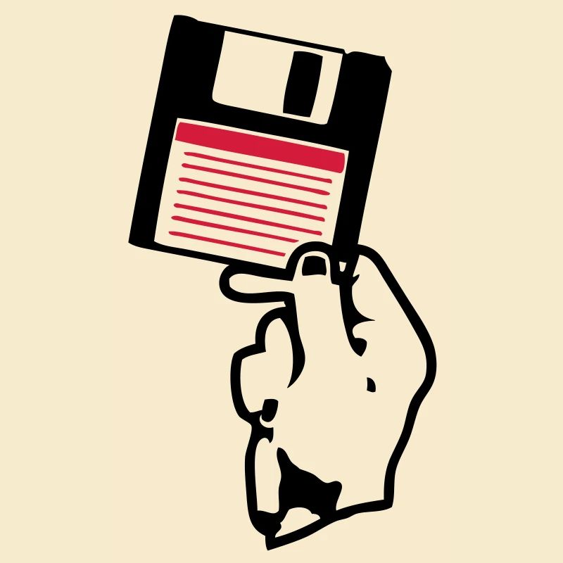 Diskette scheibe Disco Hand in Hand