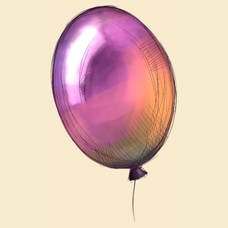 Ein bunter Luftballon