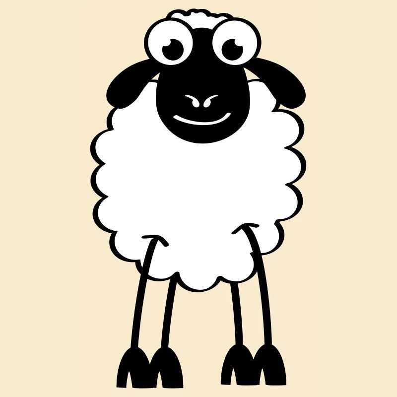 Schafe, weiße oder schwarze Schafe. Träumen oder schlafen