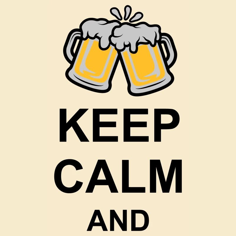 Keep Calm Bier Text
