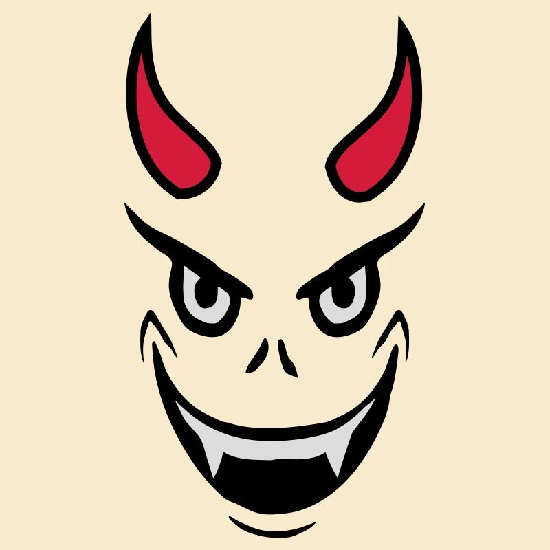 Evil Devil Face Design