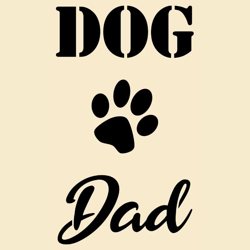 Dog Dad Gift black