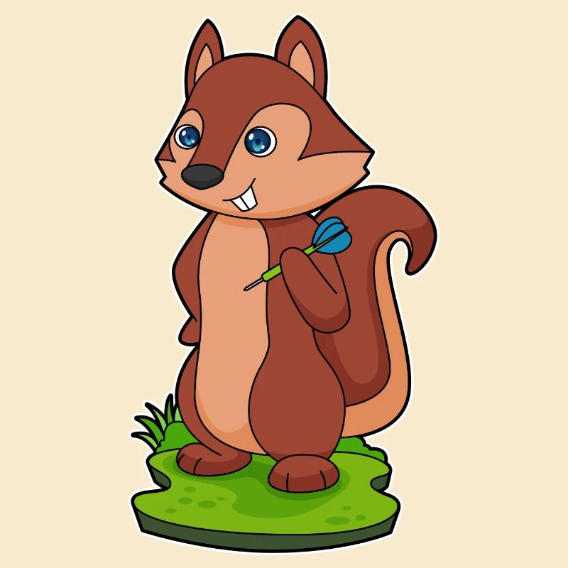 Eichhörnchen Dart Dartpfeil