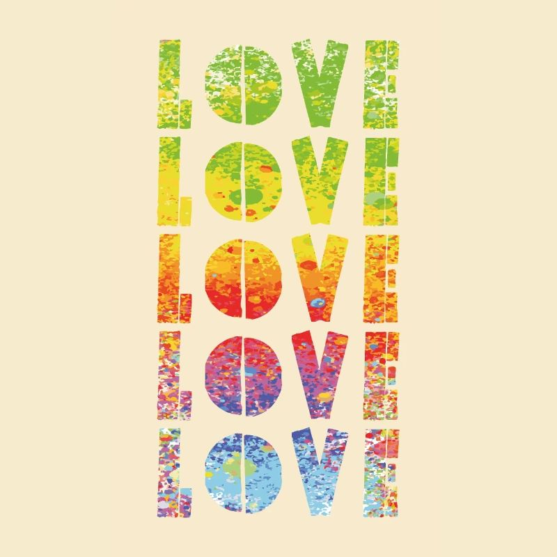 Love mit Farbverlauf
