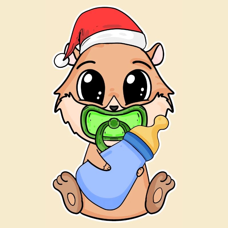 Cochon d’Inde Bébé Cochon d’Inde de Noël