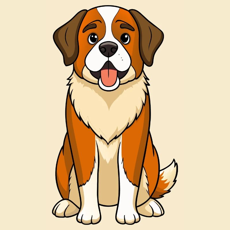 Gentle Expression Saint Bernard