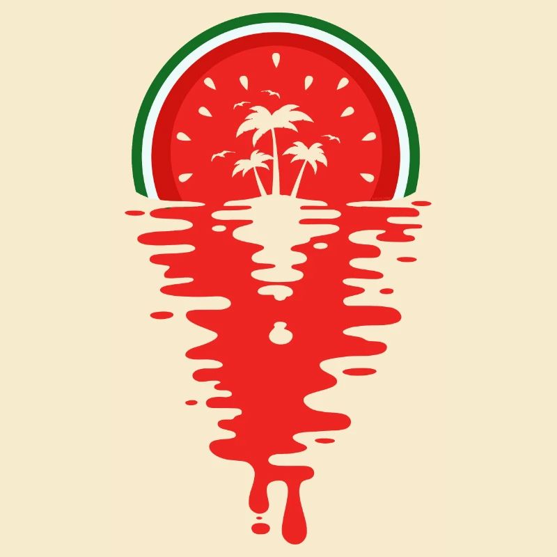 Jus de pastèque coucher de soleil