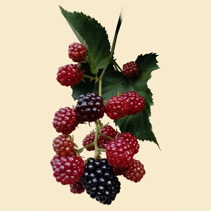 Berry Bush Pattern: Blackberries