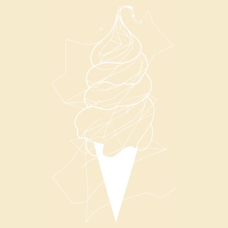 Cornet de crème glacée Dessin