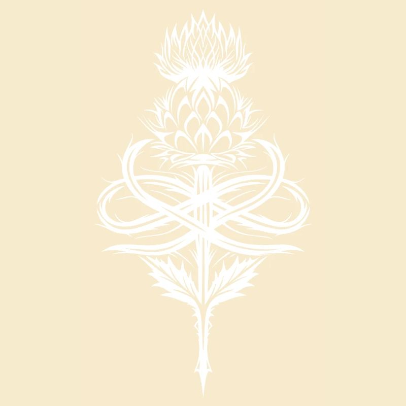 Distel Tribal mit Infinity Symbol