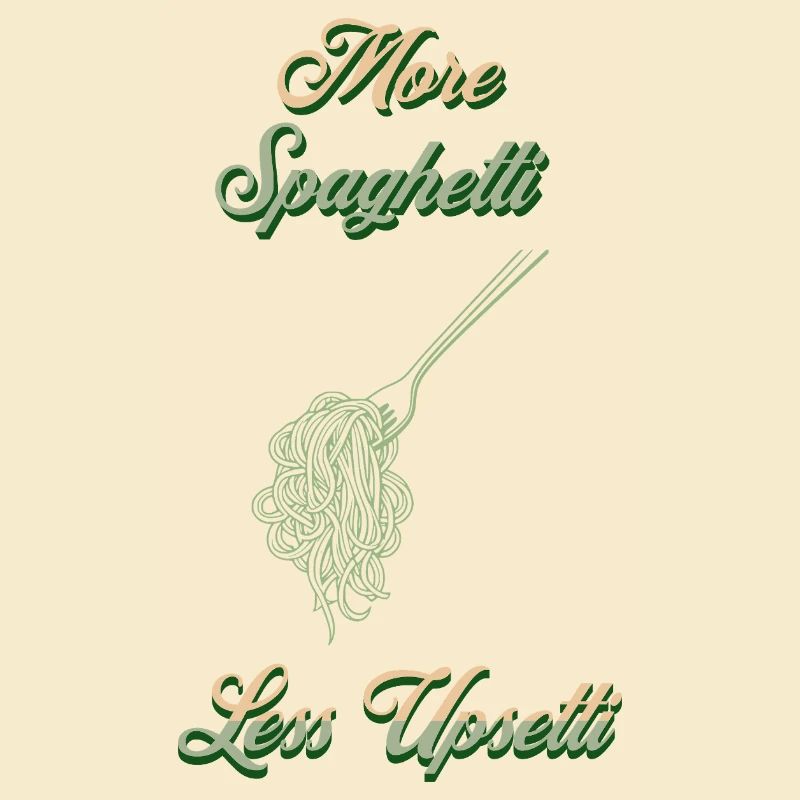 Plus de Spaghetti Upsetti Chef Imprimer Vert