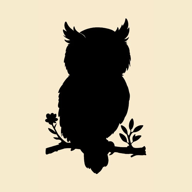 Eule - Scherenschnitt