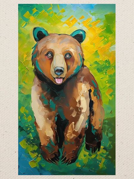 Bear Painting Bär Gemälde
