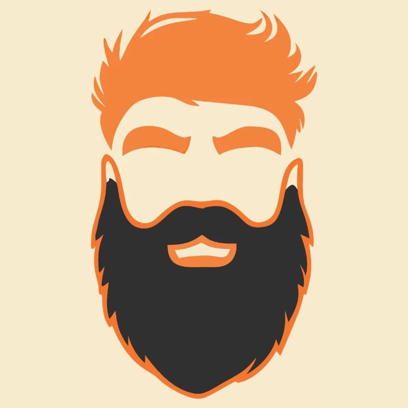 Nerd Bart Männer mit Bärten