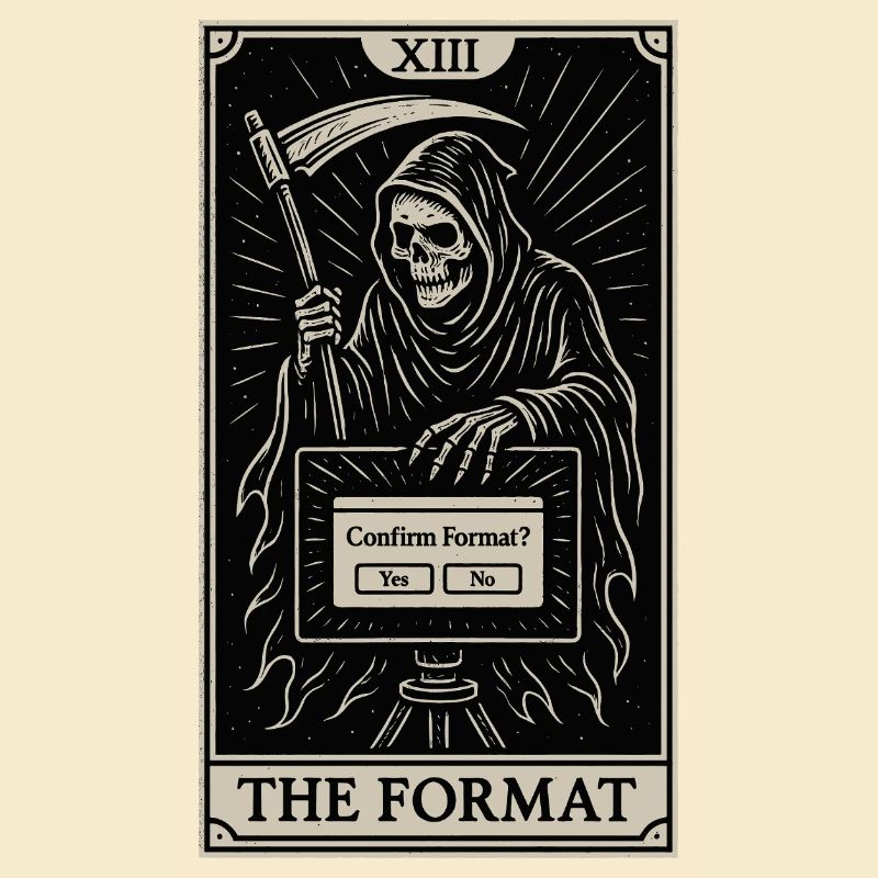 Datafararding Tarot : Mort du format