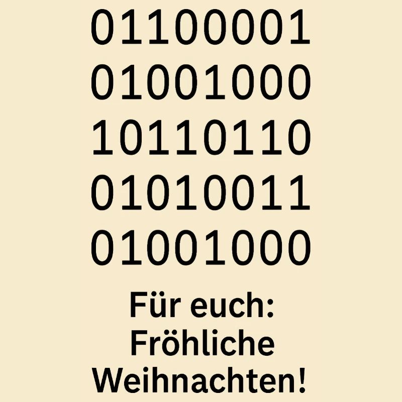 Binary Code Weihnachtszauber