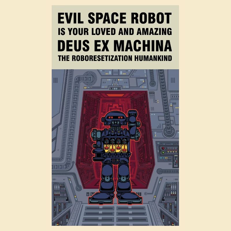 Der böse Weltraumroboter dringt in die Erde ein