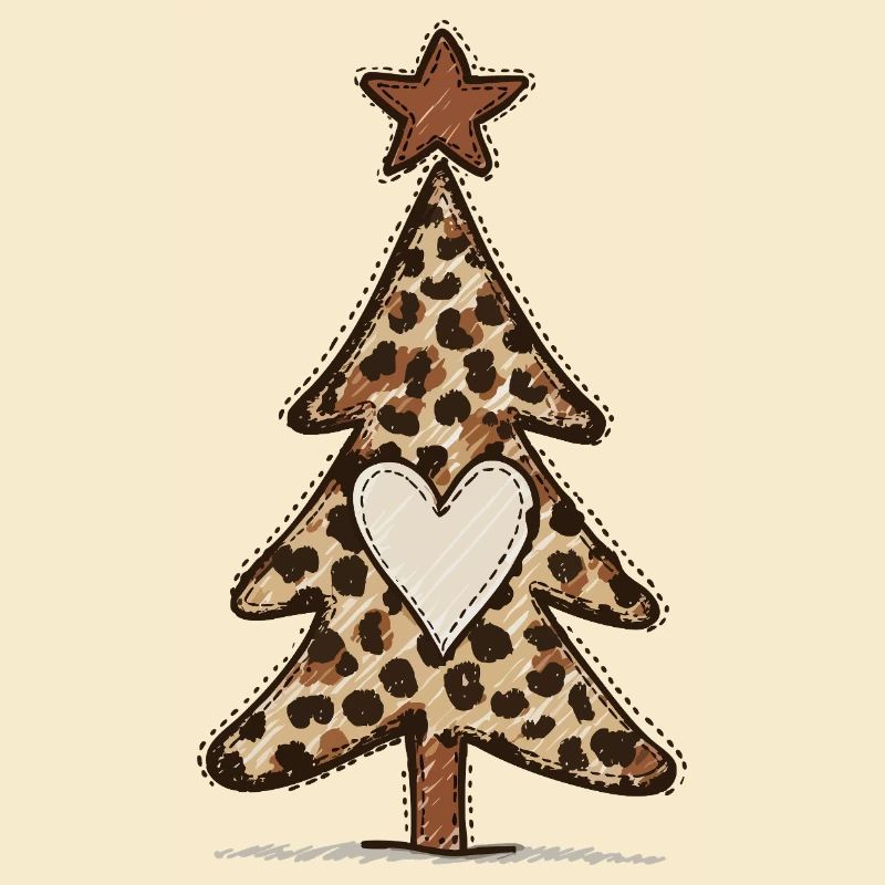Leoprint Weihnachtsbaum - Leomuster