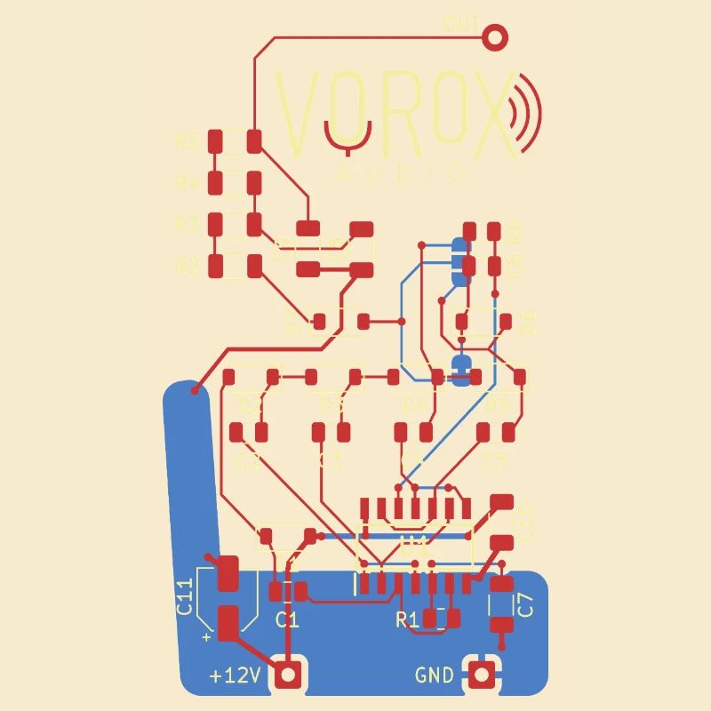 Audio Circuit PCB Art