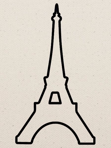 Eiffelturm Paris minimalistisches Wahrzeichen