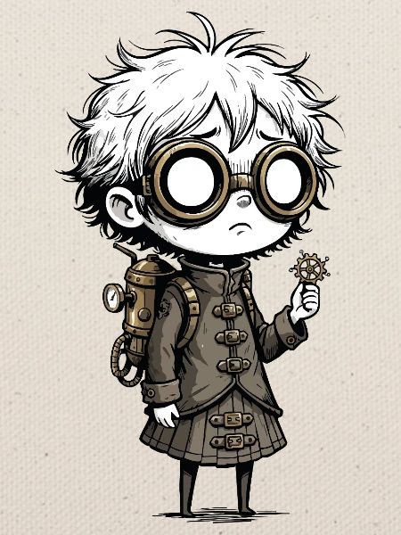 Kid Steampunk Glasses Cogs Manga