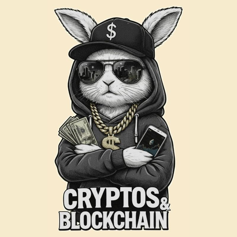 CryptoRabbit : T-shirt Blockchain Hustle