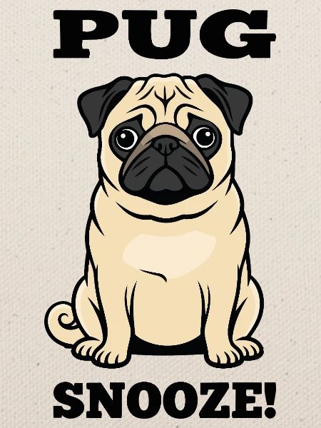 Pug Dog Mops Snooze Hundebegleiter
