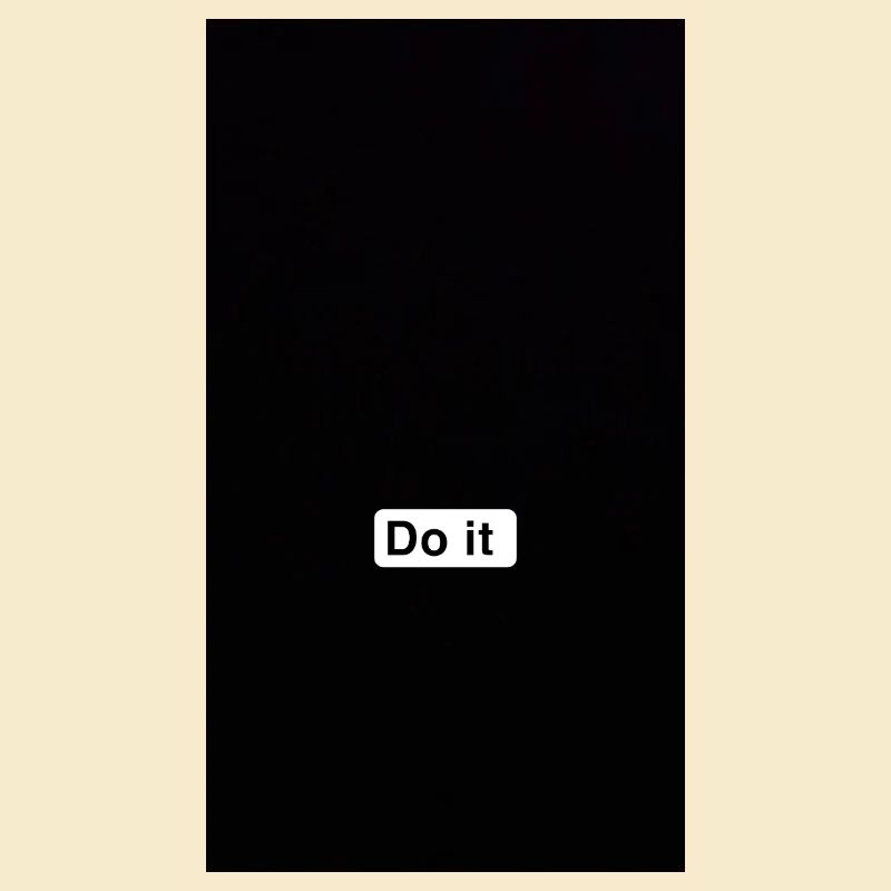 Faites-le en noir minimal